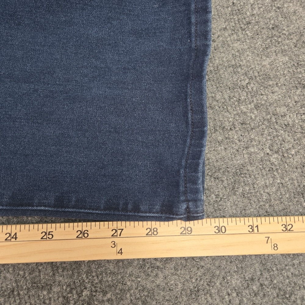 Betabrand Womens XL Petite Straight Jeans Dark Wash Stretch Denim 36x29 Pull On - Picture 11 of 13